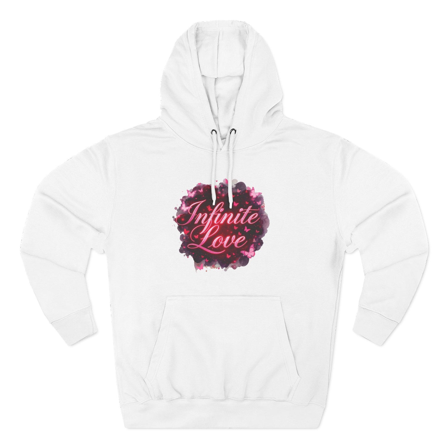 Sweat à capuche polaire - Motif amour infini