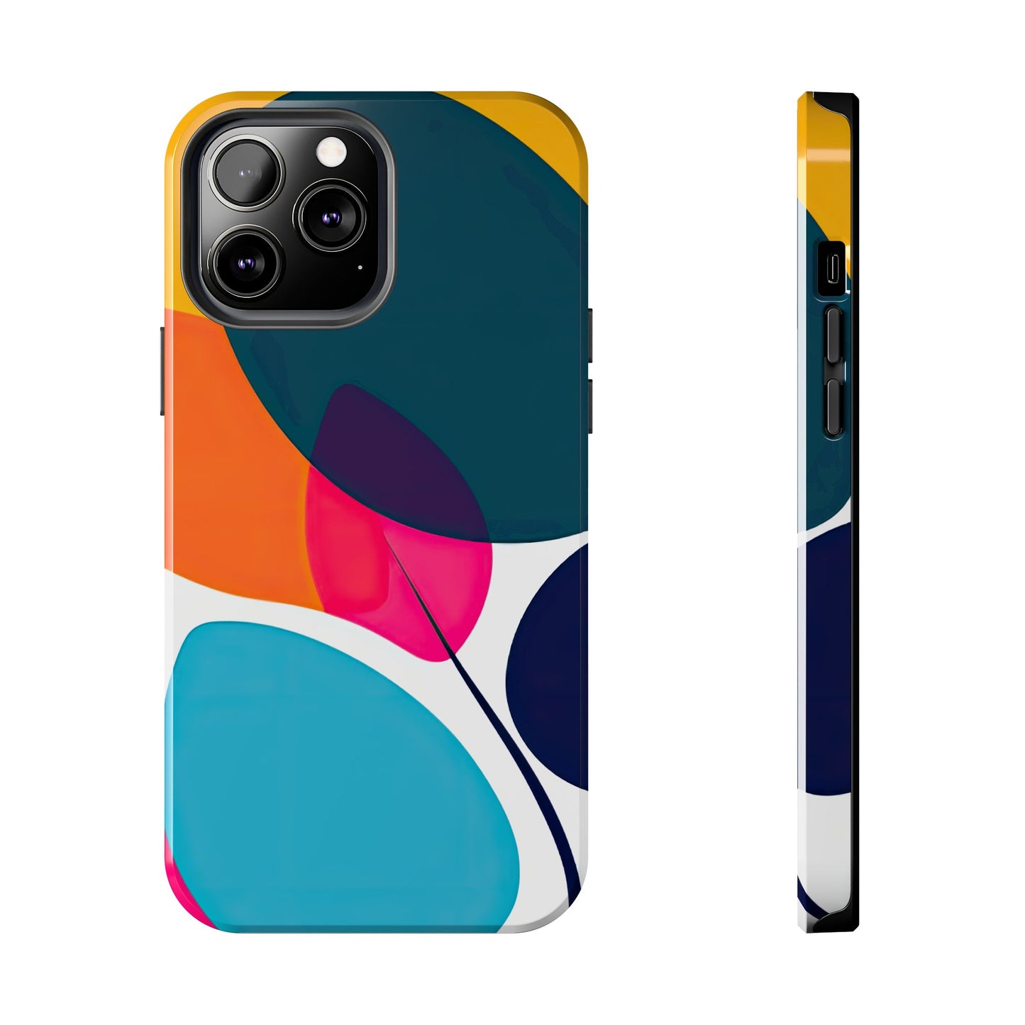 Coques de téléphone - Motif feuilles colorées