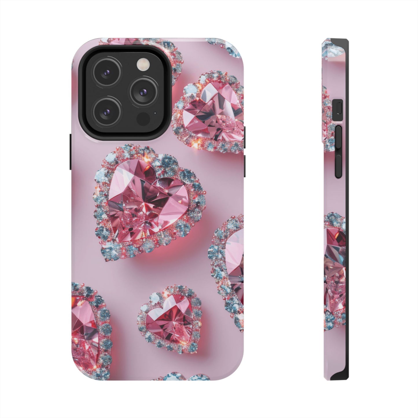 Coque de téléphone - Motif diamant rose