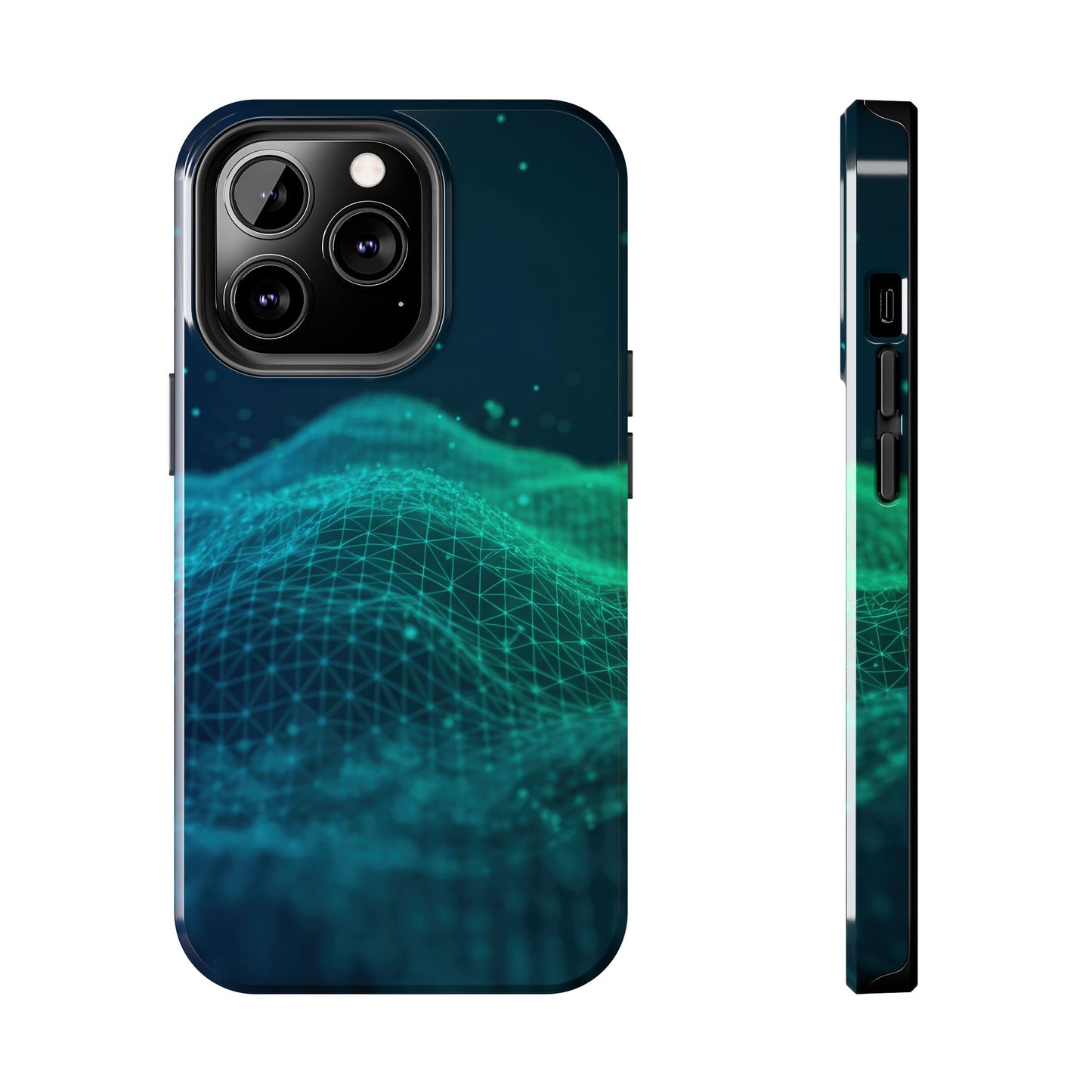 Coque de téléphone – Motif vague numérique