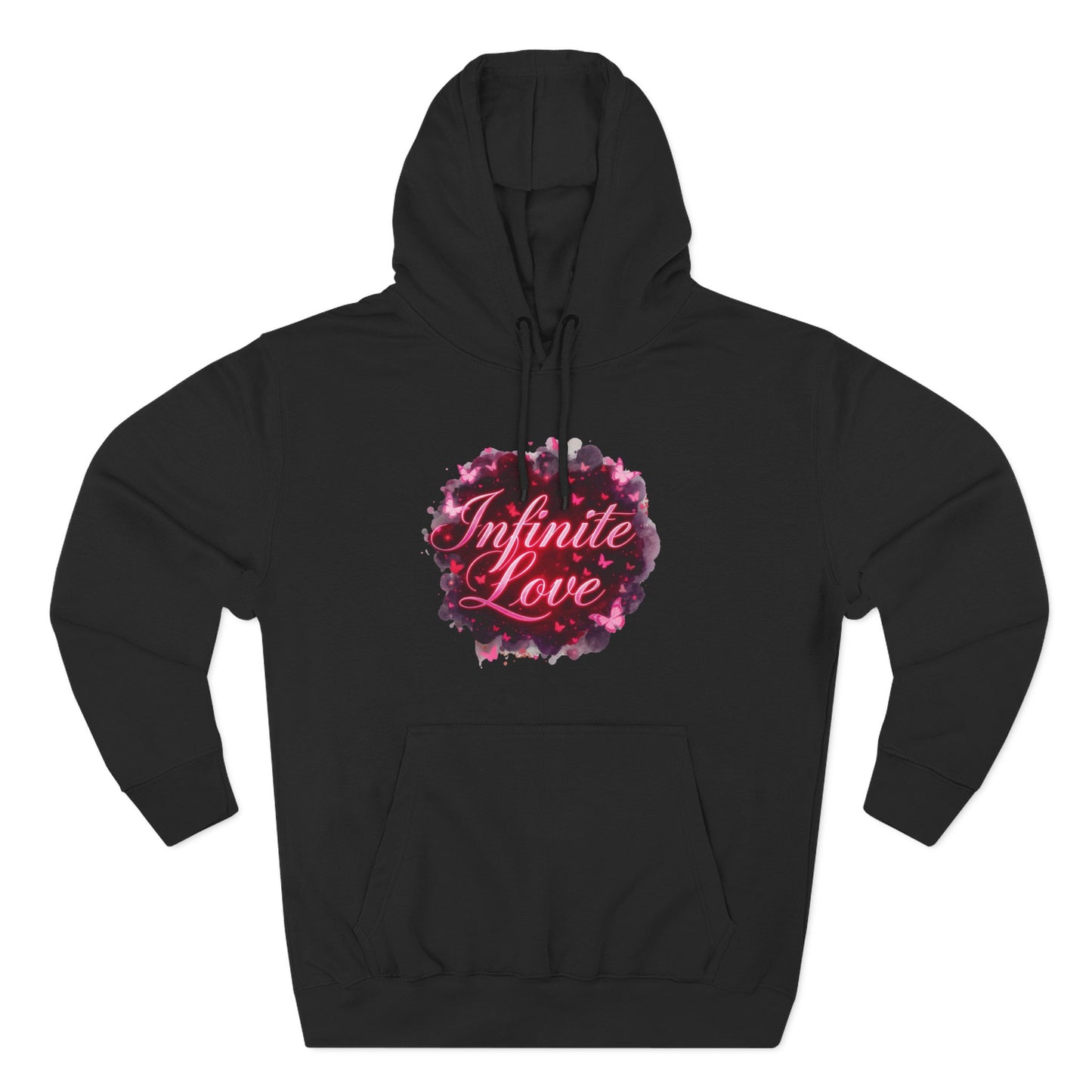 Sweat à capuche polaire - Motif amour infini