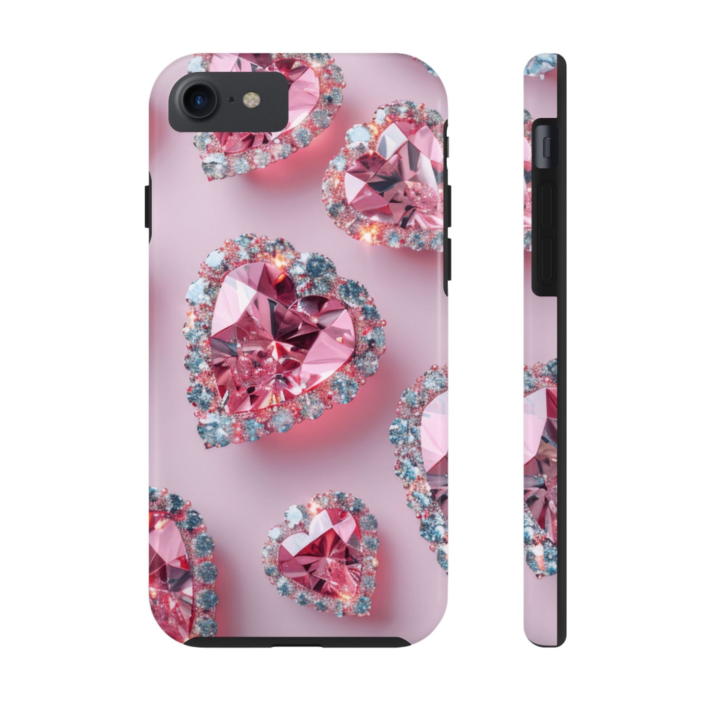 Coque de téléphone - Motif diamant rose