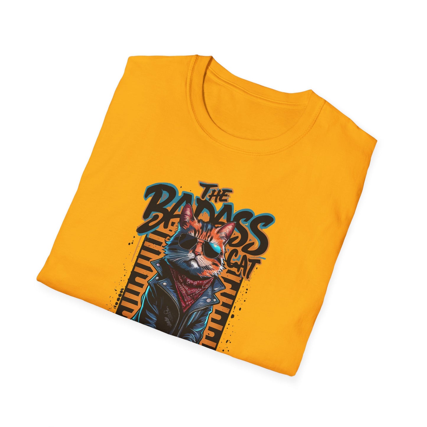 T-shirt chat - Motif chat bad ass
