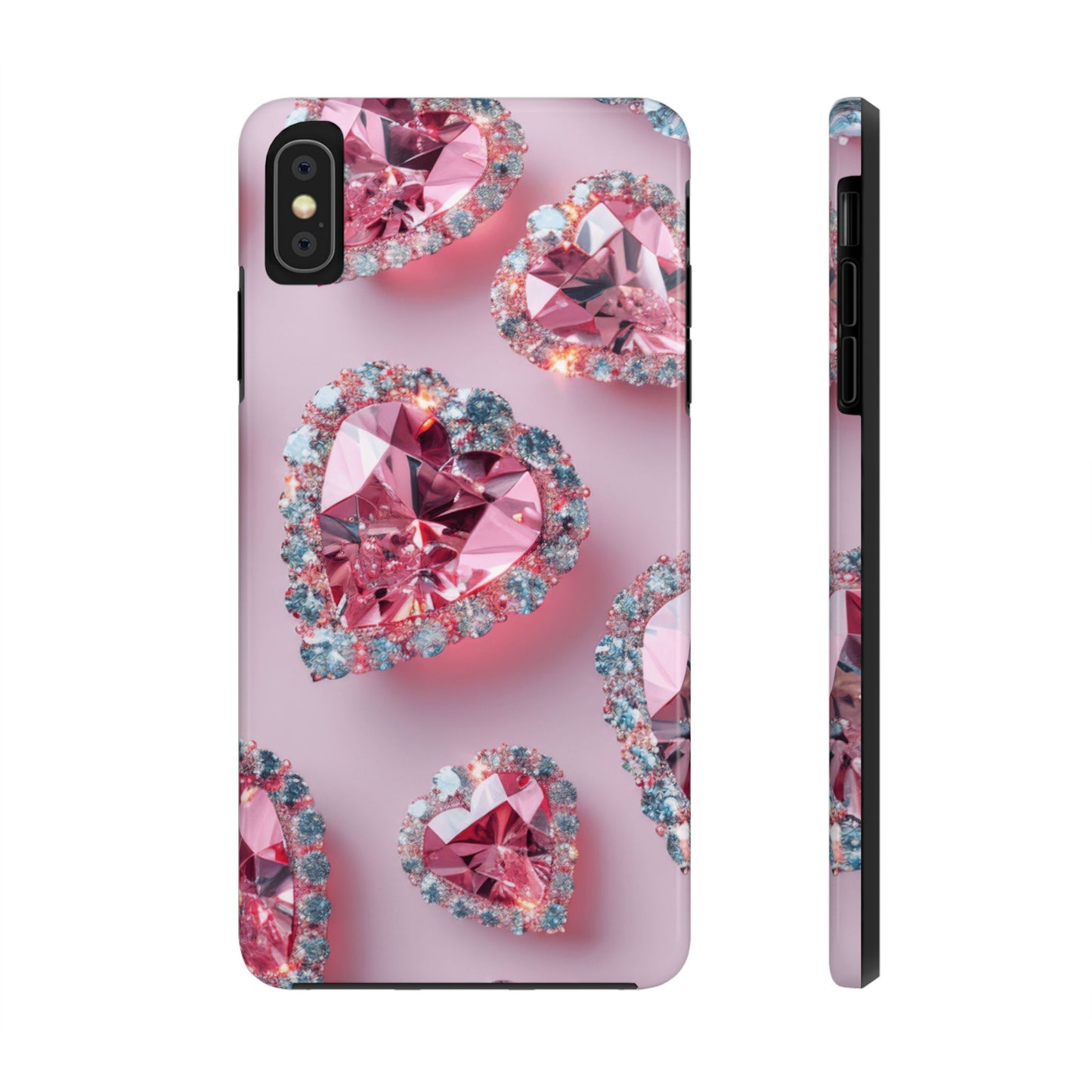 Coque de téléphone - Motif diamant rose