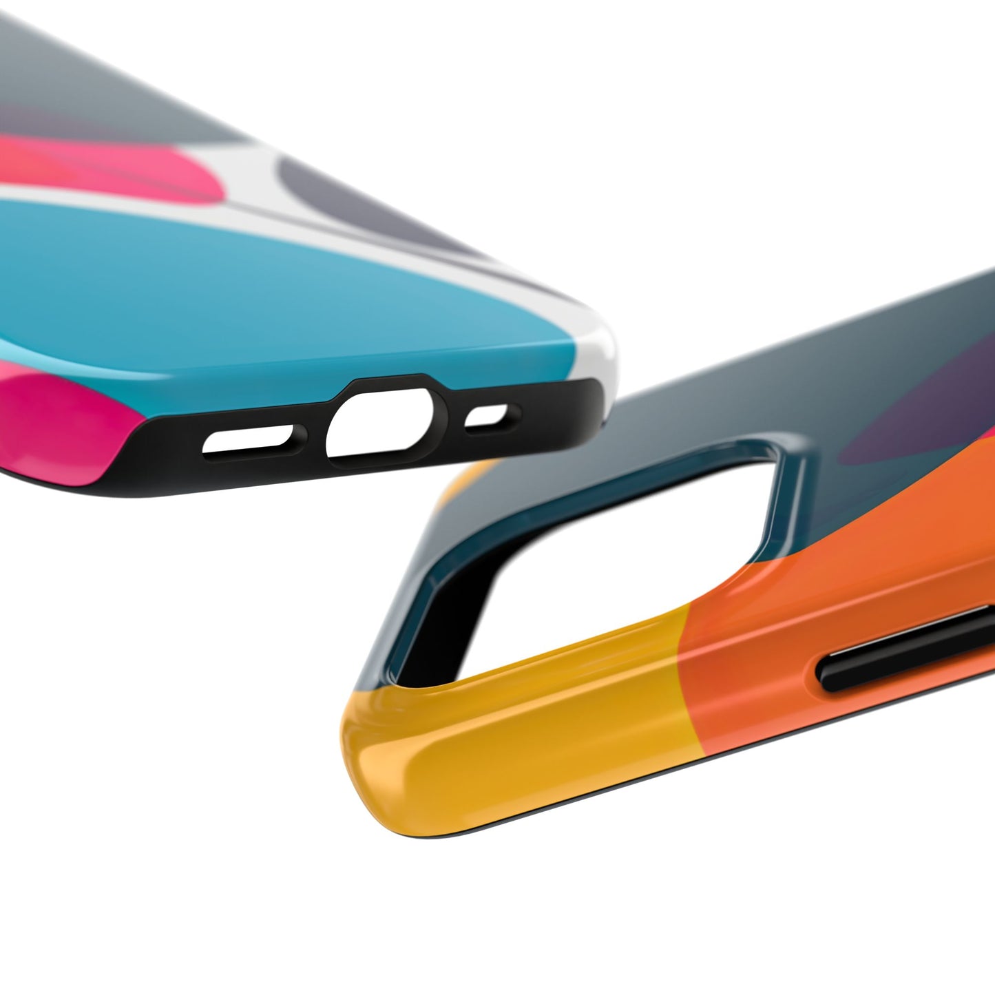 Coques de téléphone - Motif feuilles colorées