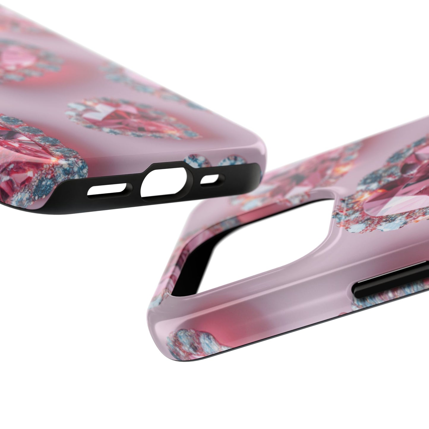 Coque de téléphone - Motif diamant rose