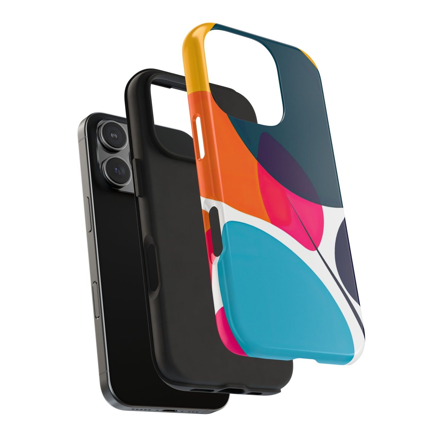 Coques de téléphone - Motif feuilles colorées