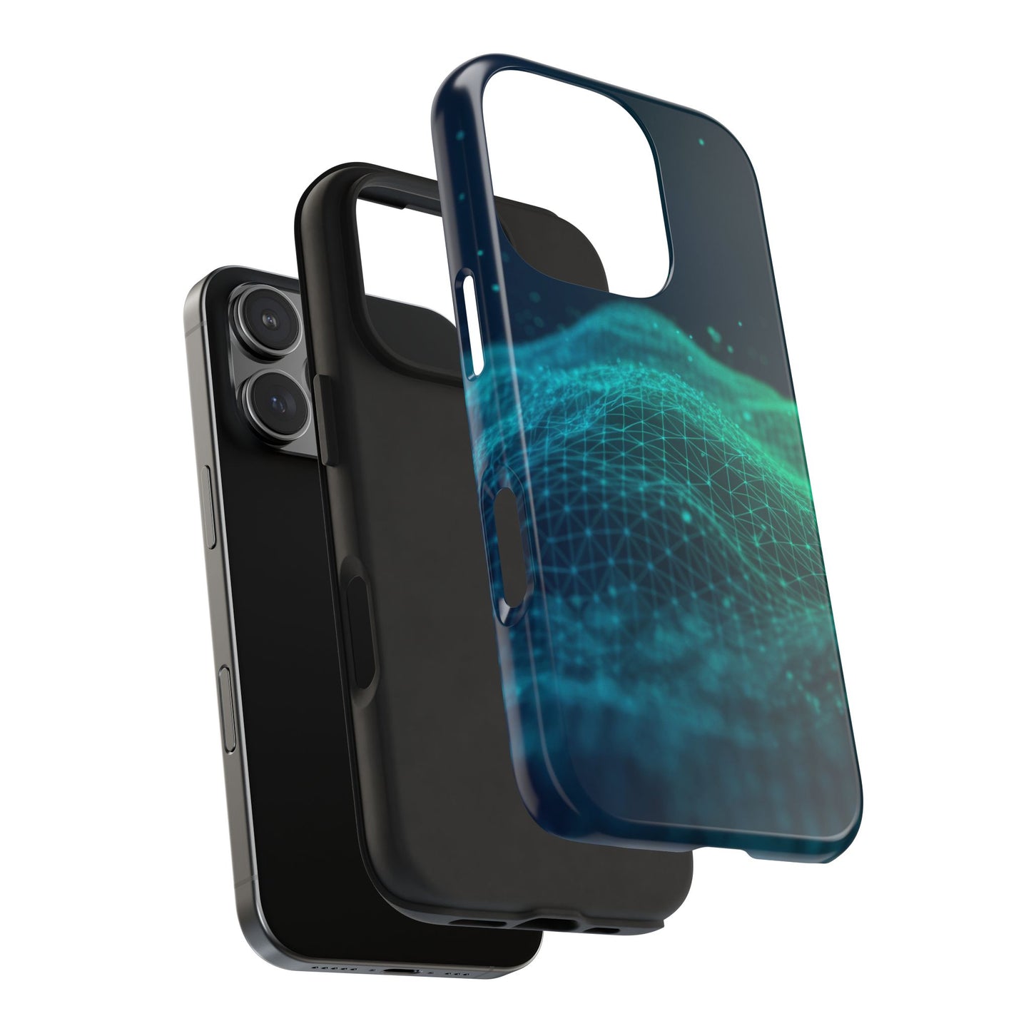 Coque de téléphone – Motif vague numérique