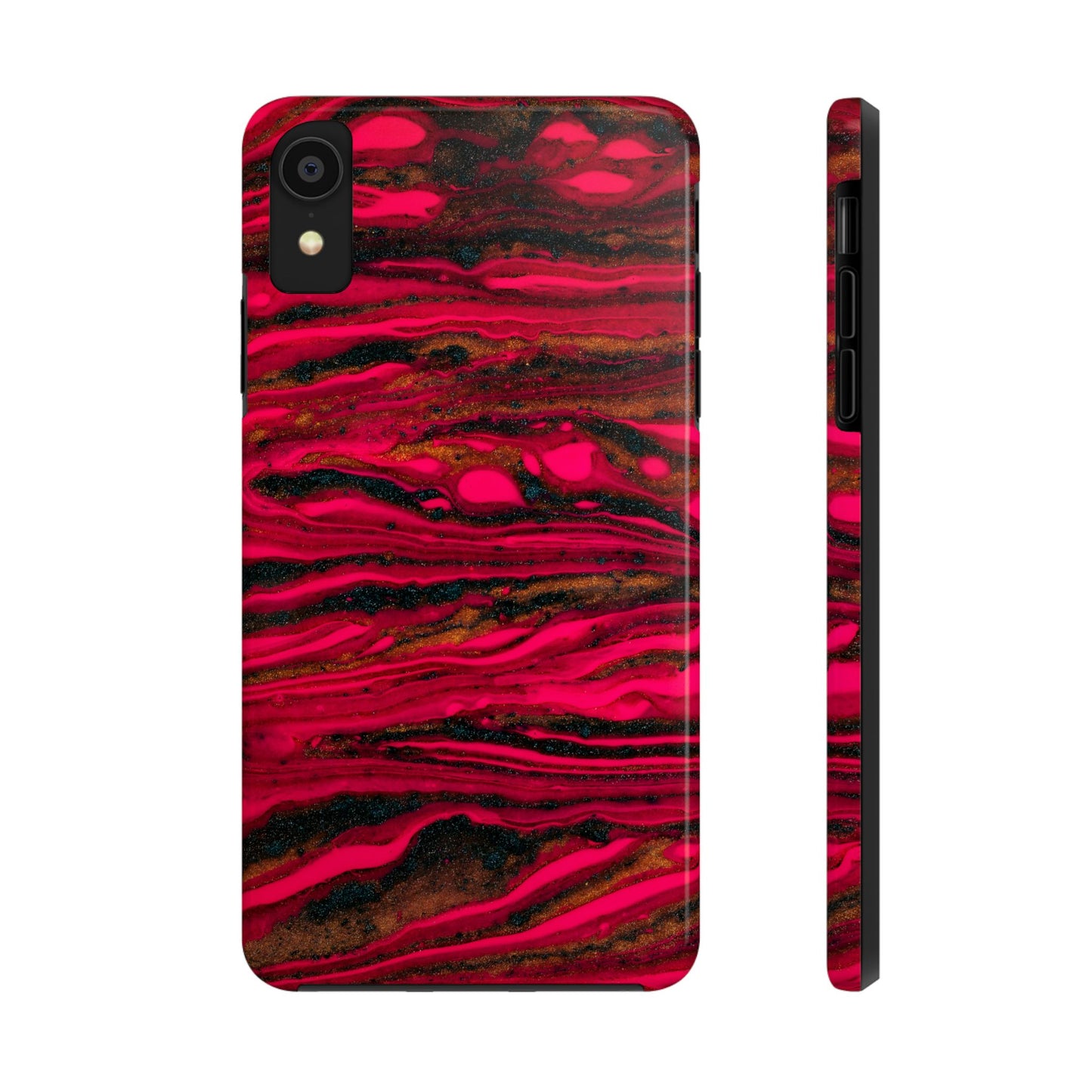 Phone cases, colorful red and gold