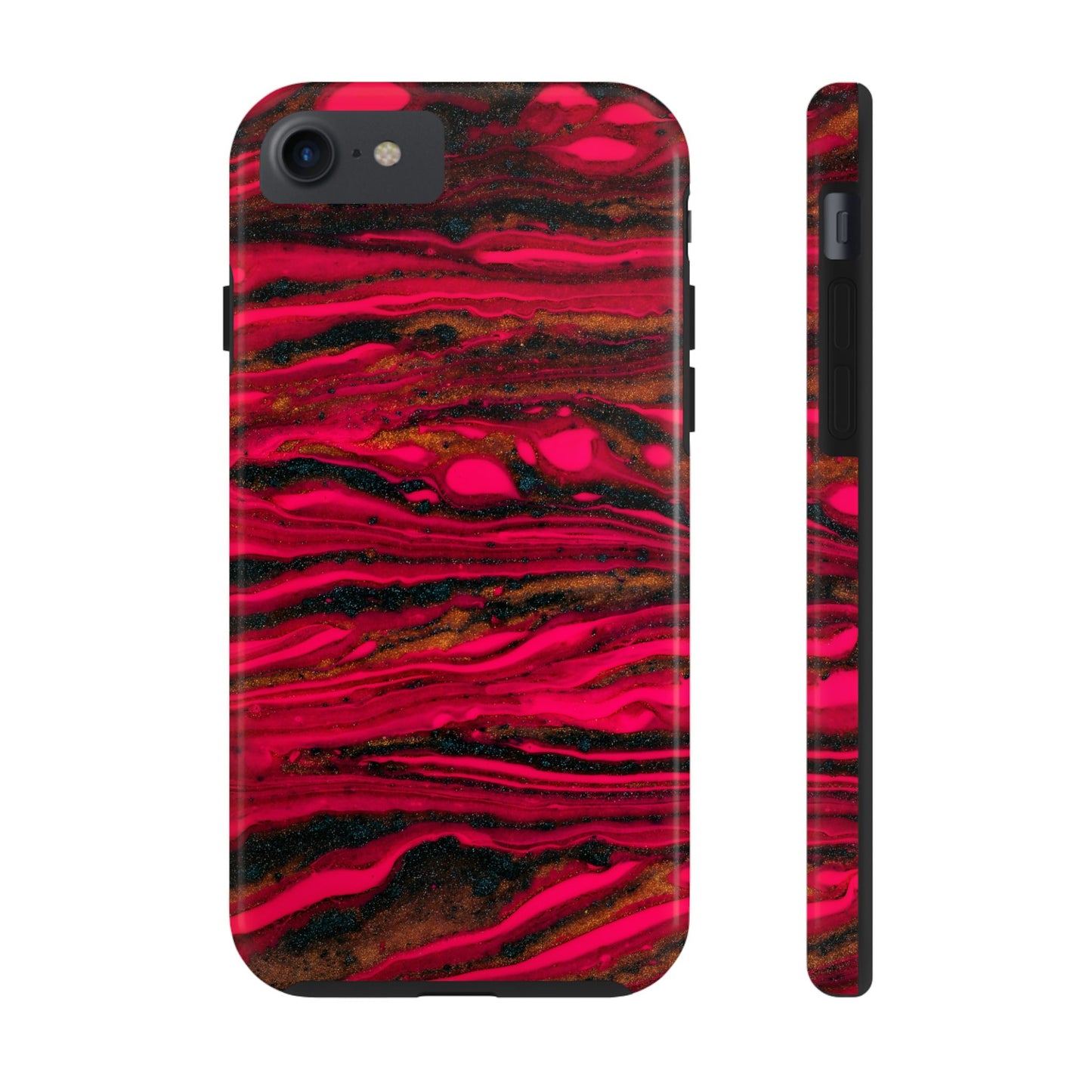 Phone cases, colorful red and gold