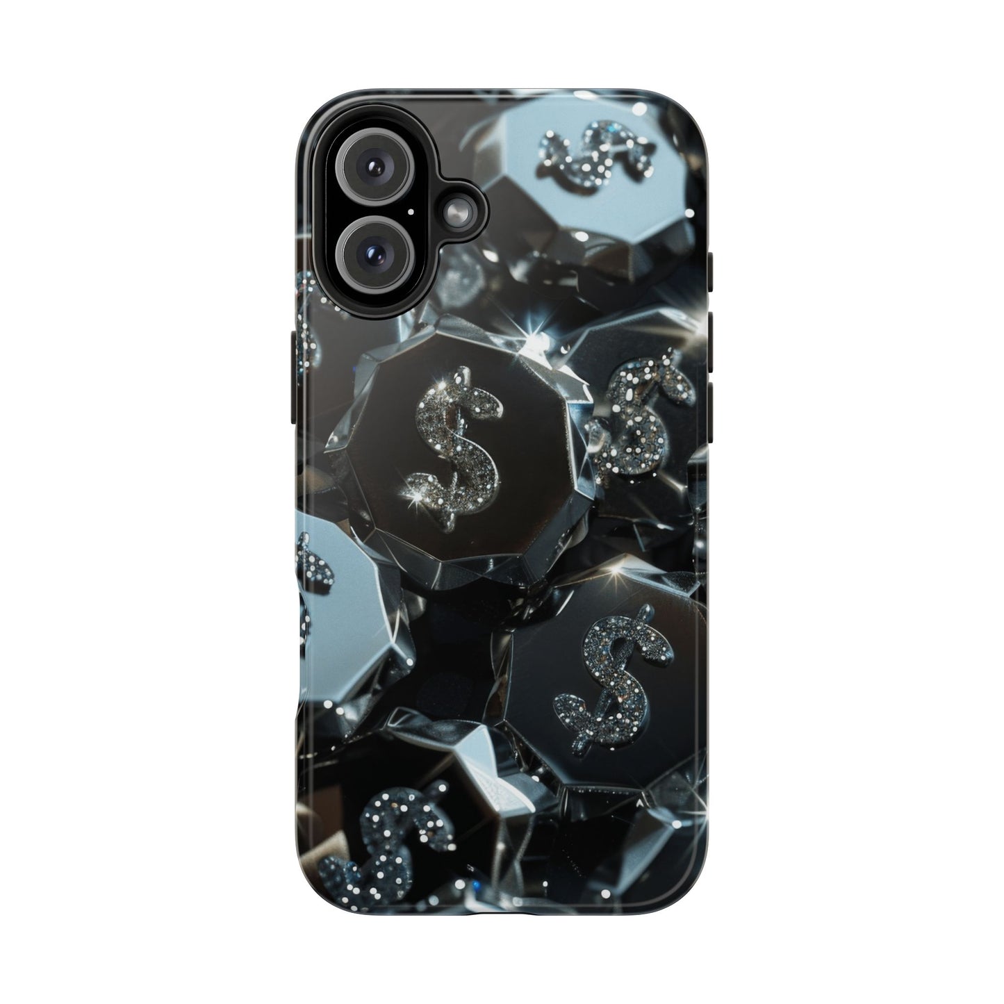 Durable Phone Case - Silver Pattern