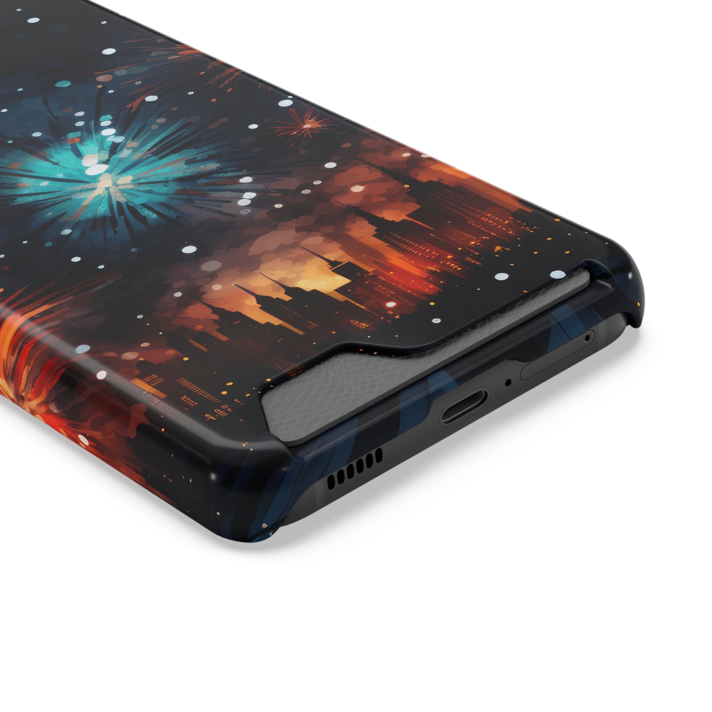 Coque de téléphone, rangé une carte, Feux d'artifice