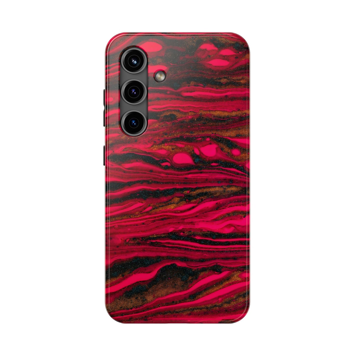 Phone cases, colorful red and gold