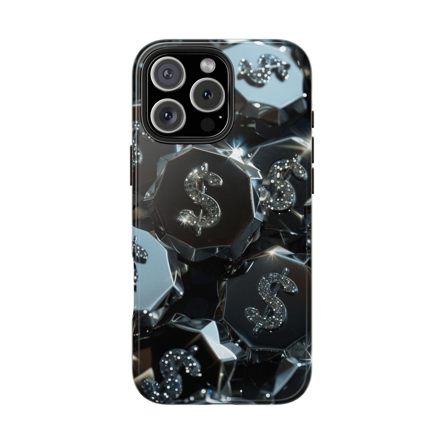 Durable Phone Case - Silver Pattern