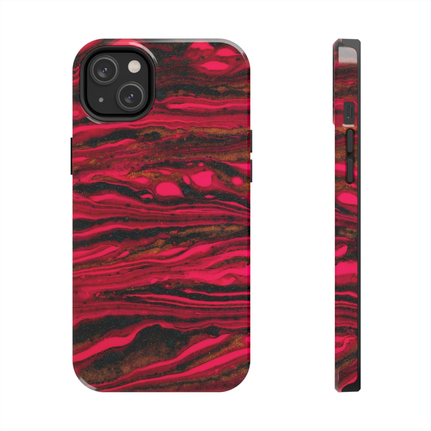 Phone cases, colorful red and gold