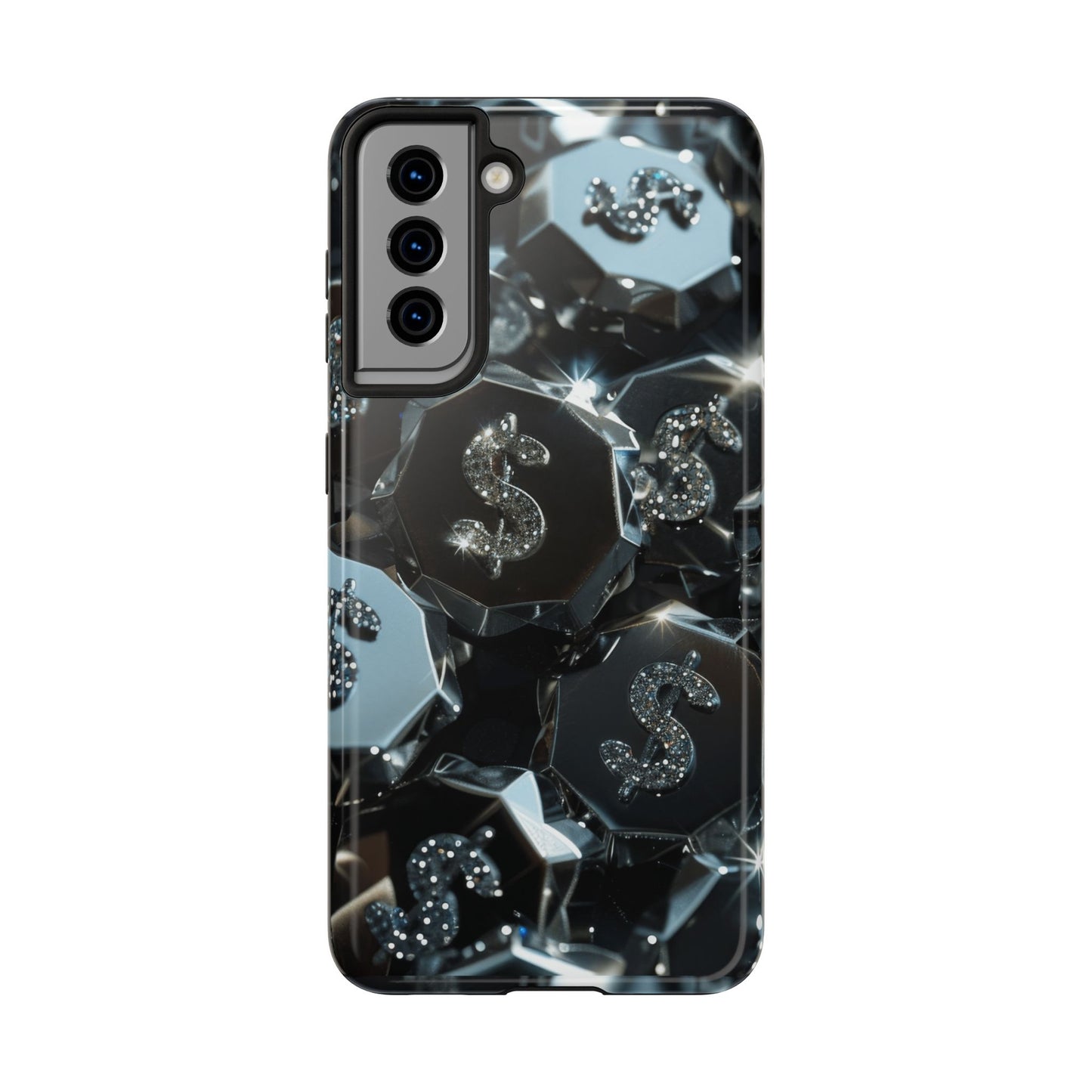 Durable Phone Case - Silver Pattern