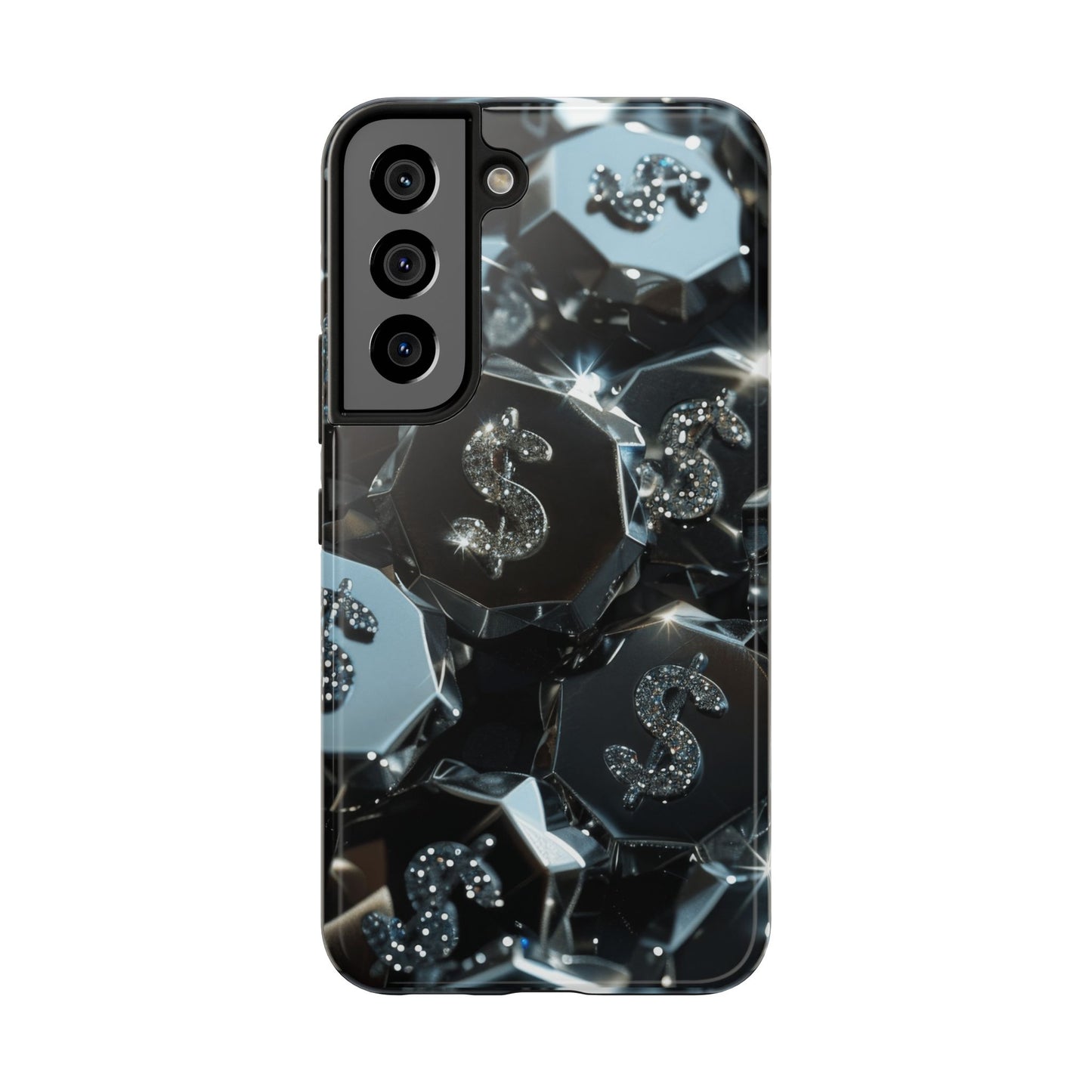 Durable Phone Case - Silver Pattern