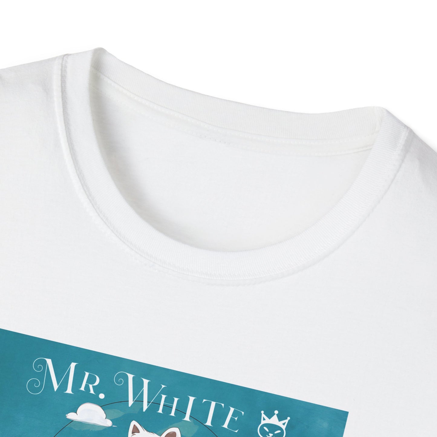 T-shirt - White cat