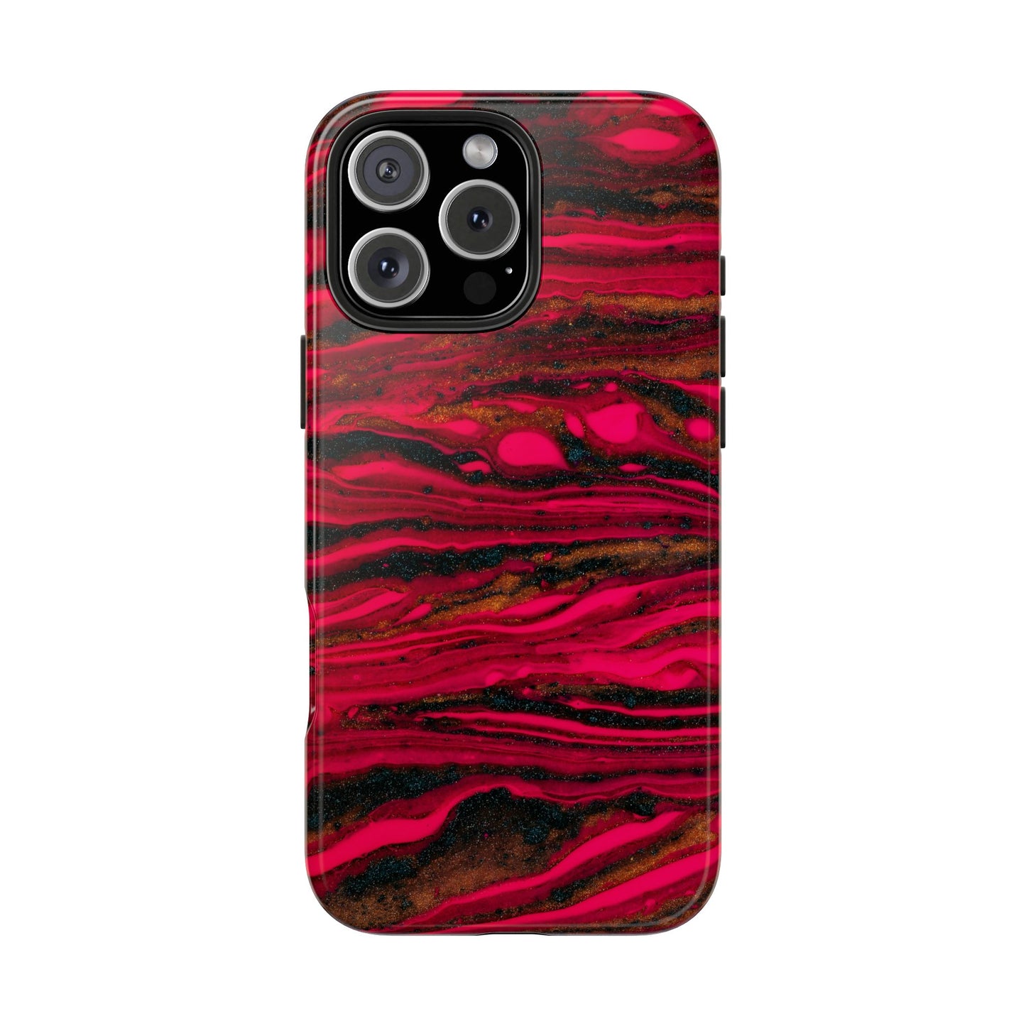 Phone cases, colorful red and gold