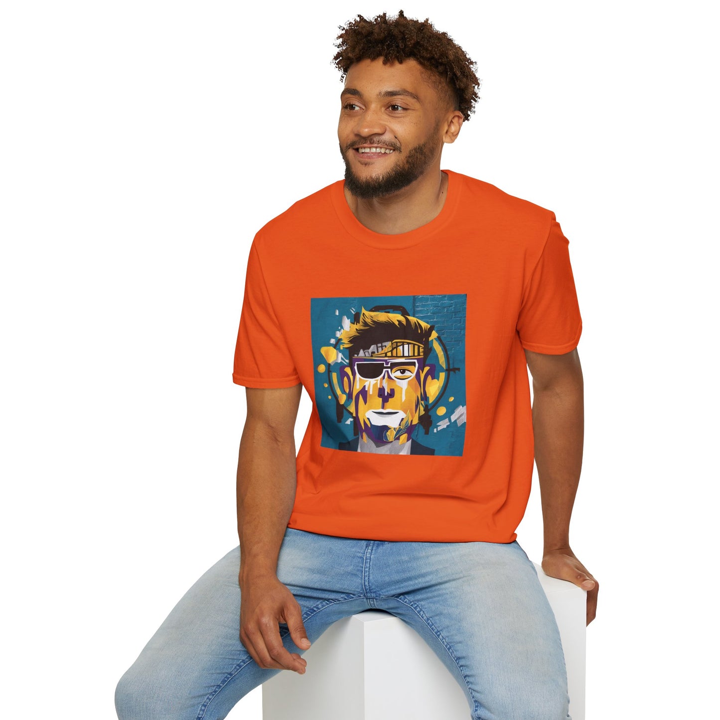 T-shirt peinture abstraite
