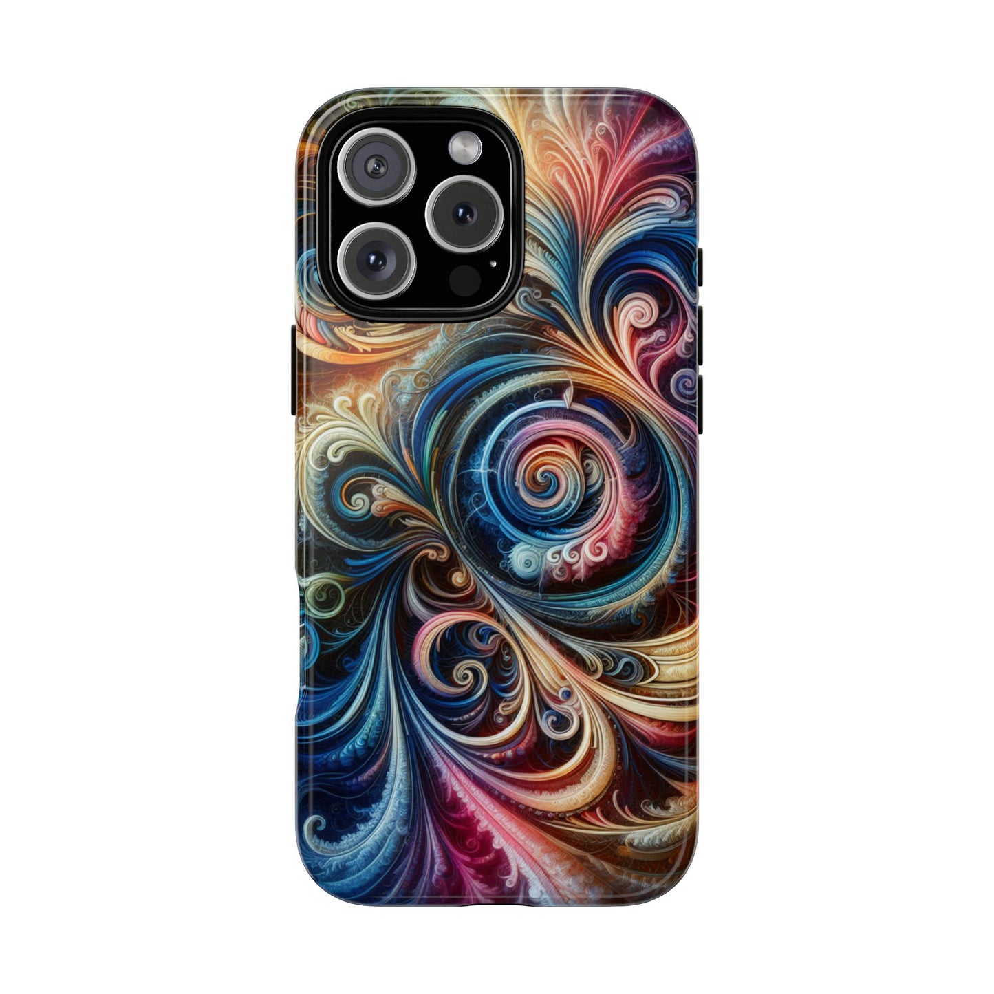 Rugged cell phone case, colorful pattern