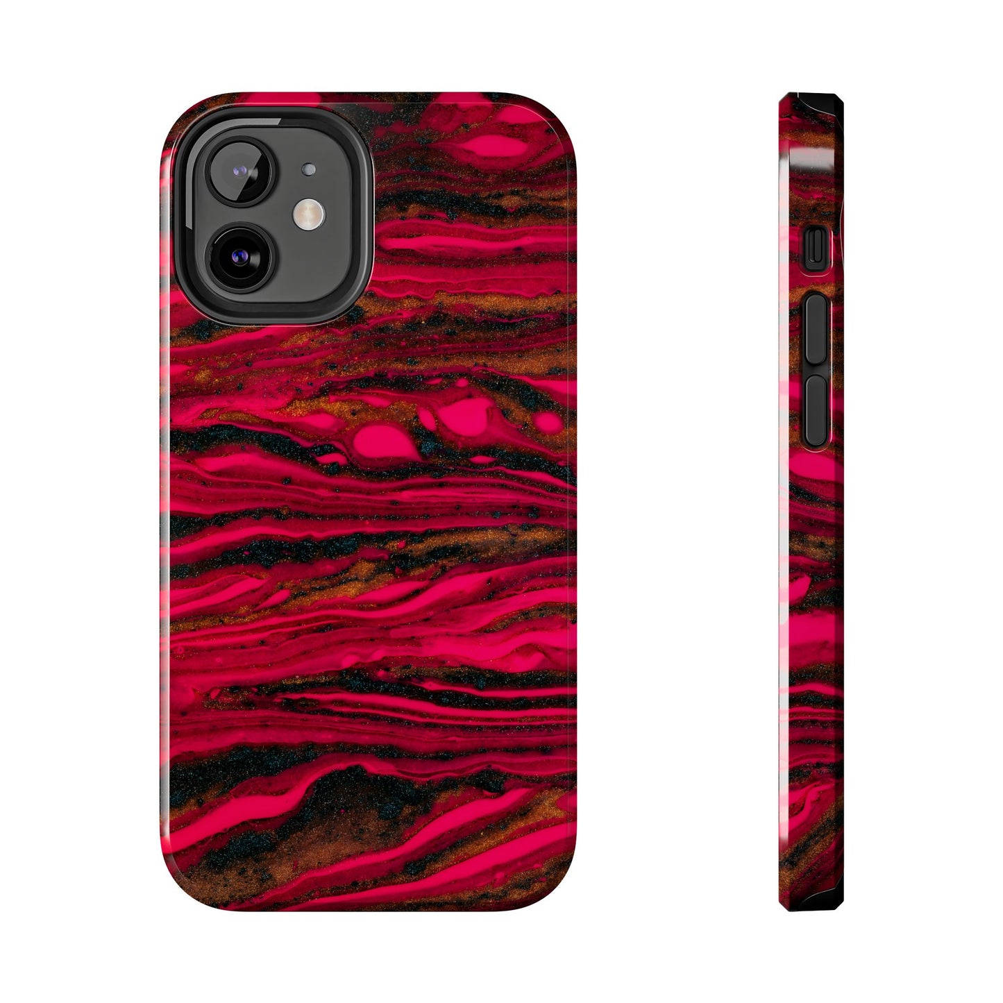 Phone cases, colorful red and gold