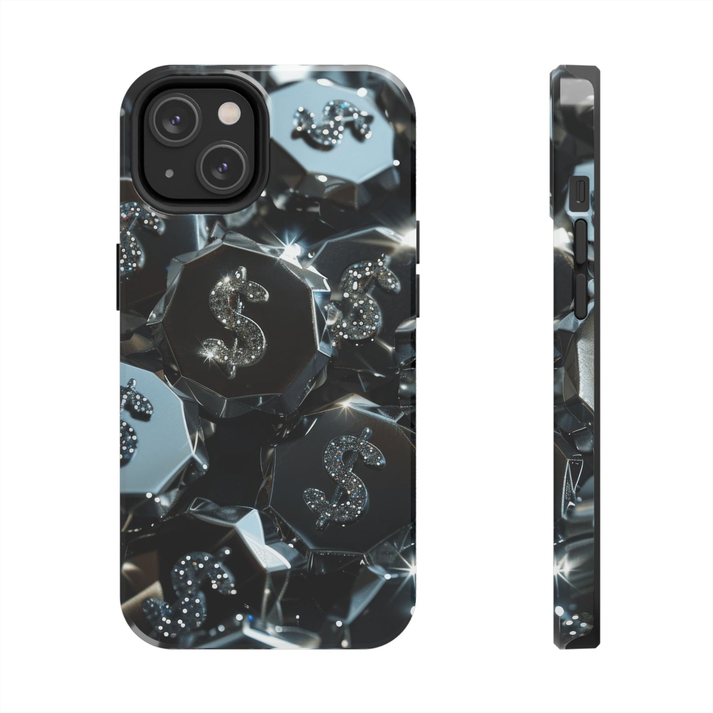 Durable Phone Case - Silver Pattern