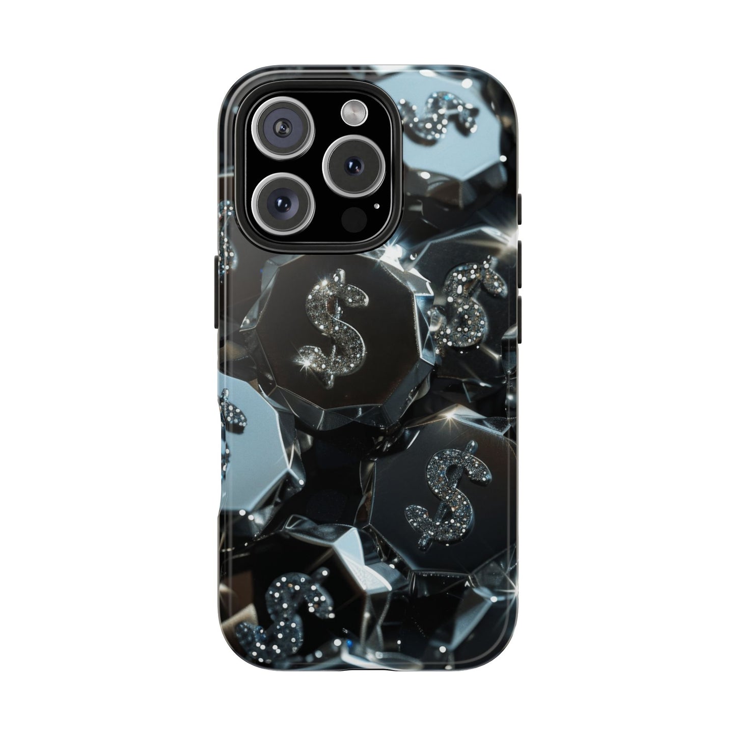 Durable Phone Case - Silver Pattern