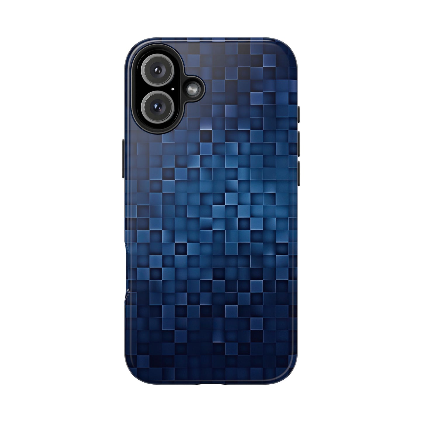 Coque de téléphone- Pixels bleus