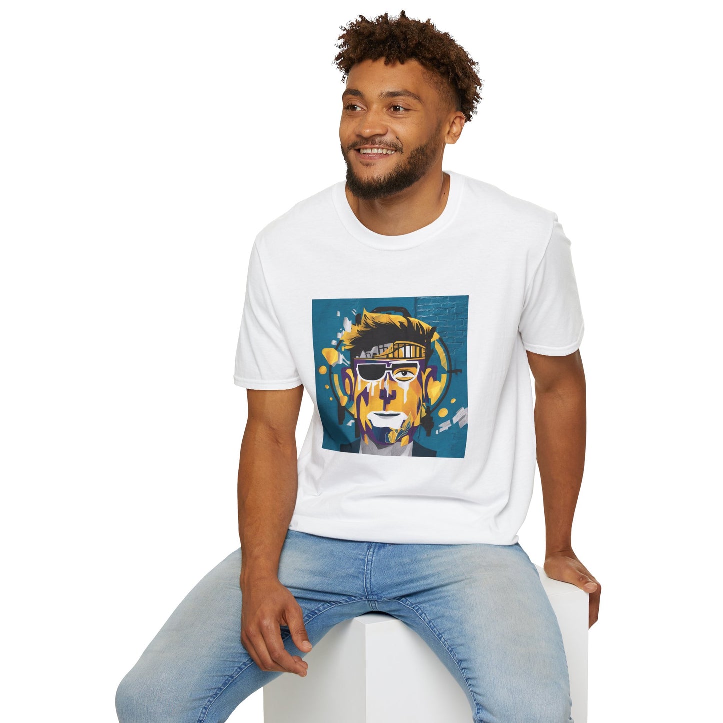 T-shirt peinture abstraite