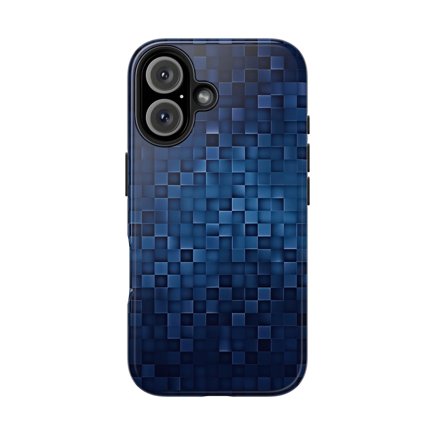 Coque de téléphone- Pixels bleus