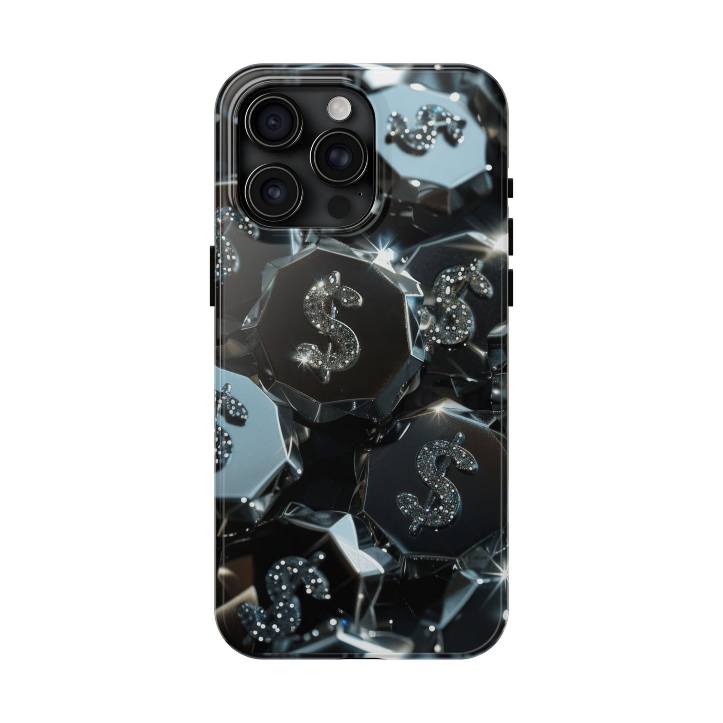 Durable Phone Case - Silver Pattern