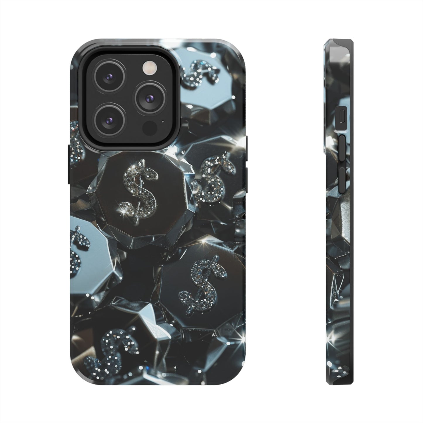 Durable Phone Case - Silver Pattern