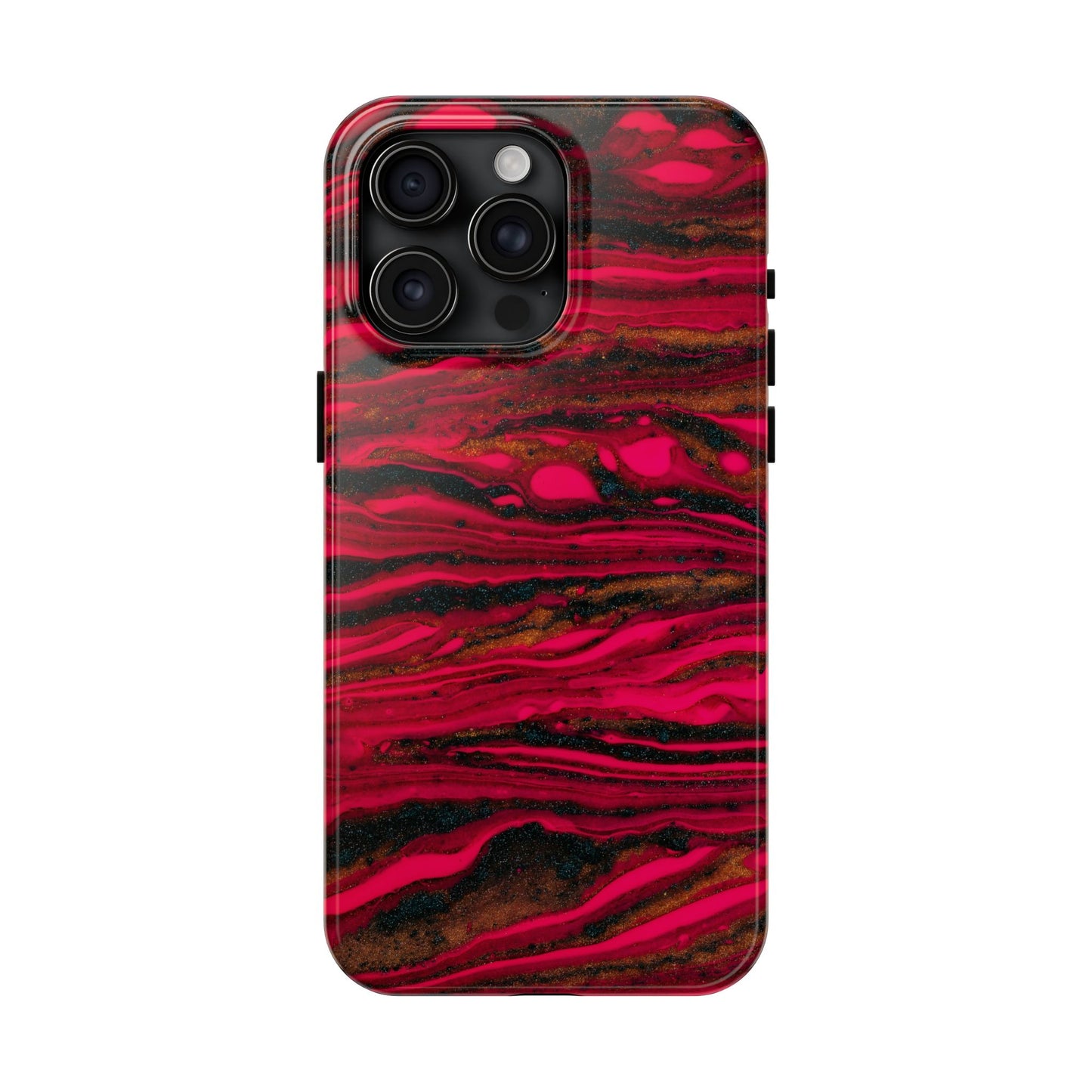 Phone cases, colorful red and gold