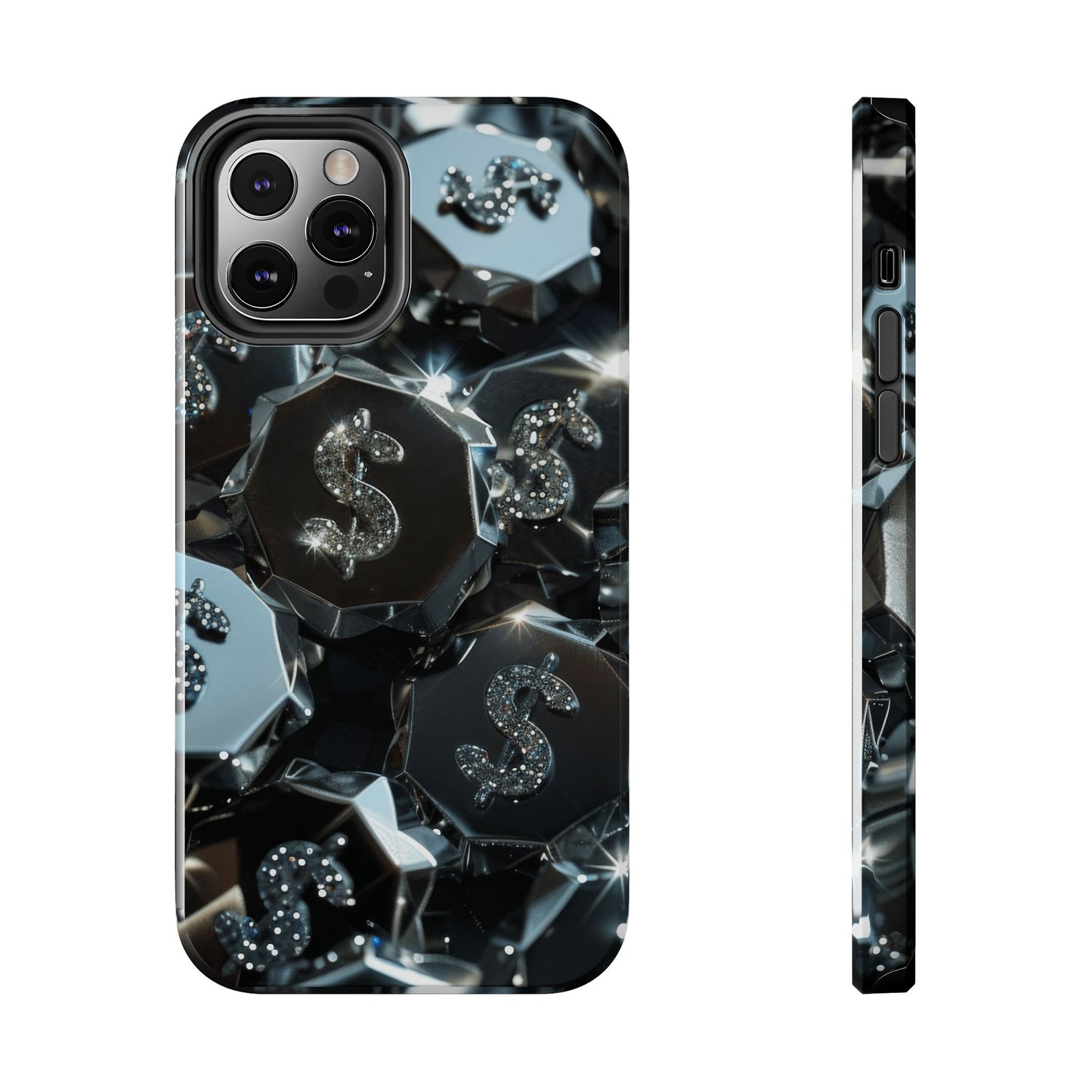 Durable Phone Case - Silver Pattern