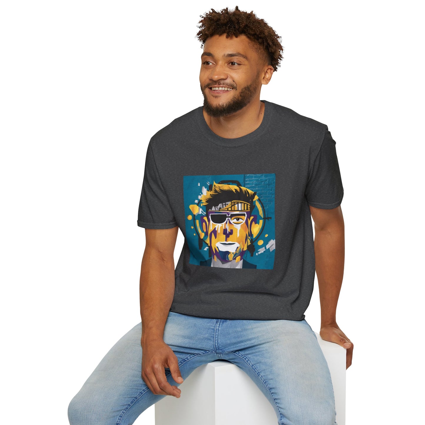 T-shirt peinture abstraite