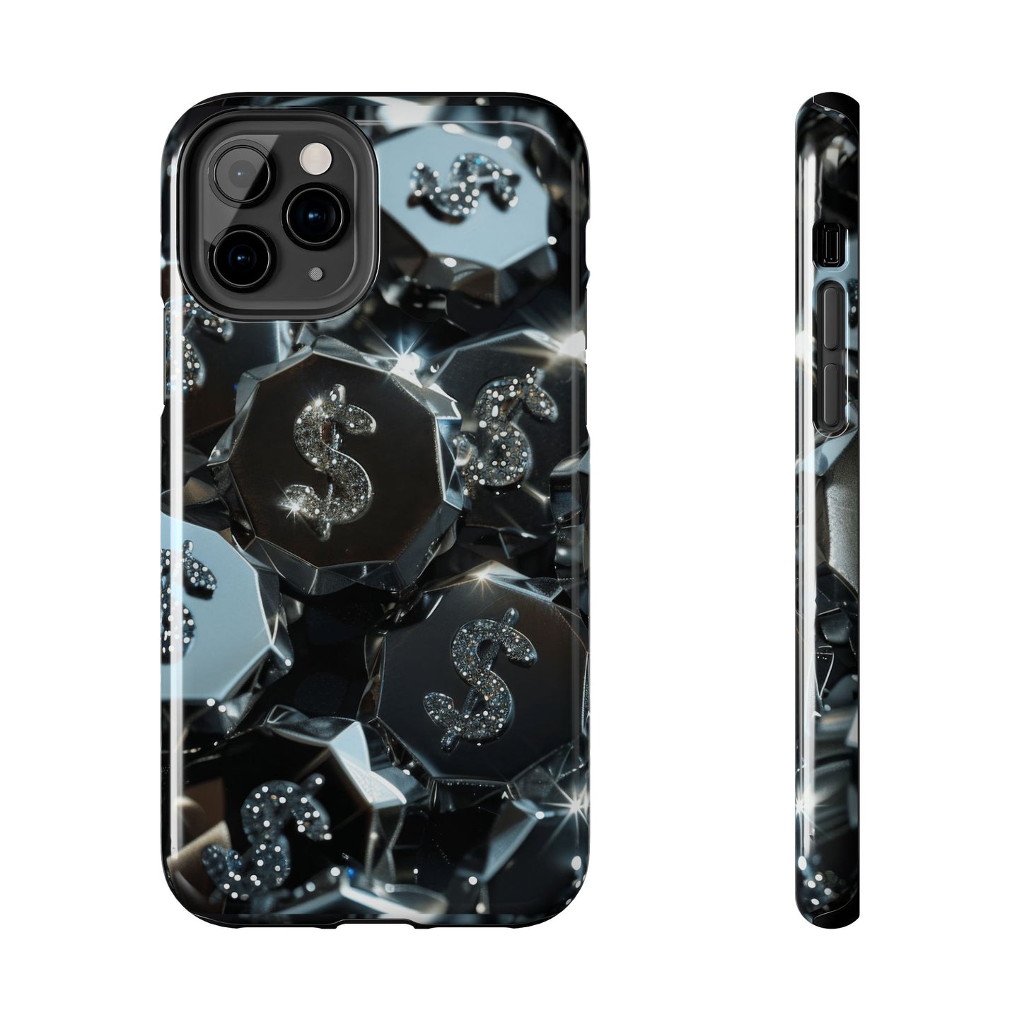 Durable Phone Case - Silver Pattern