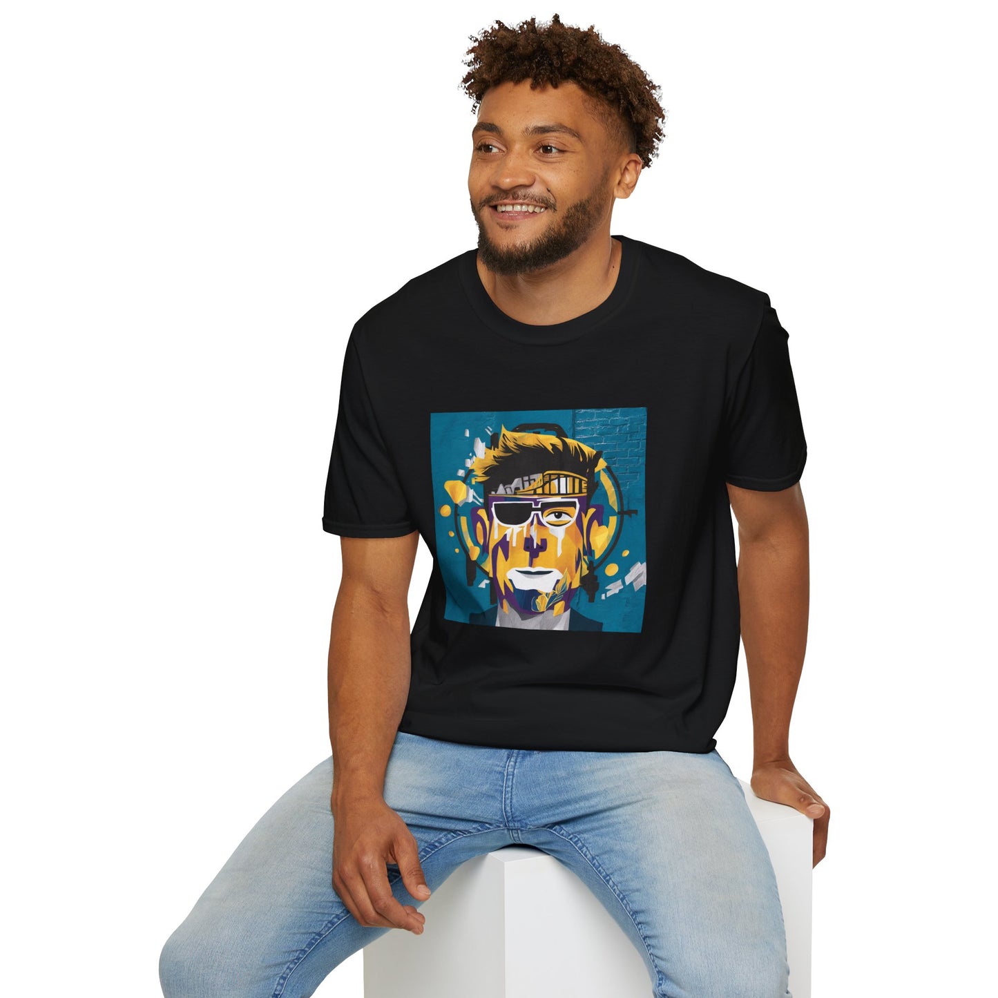 T-shirt peinture abstraite
