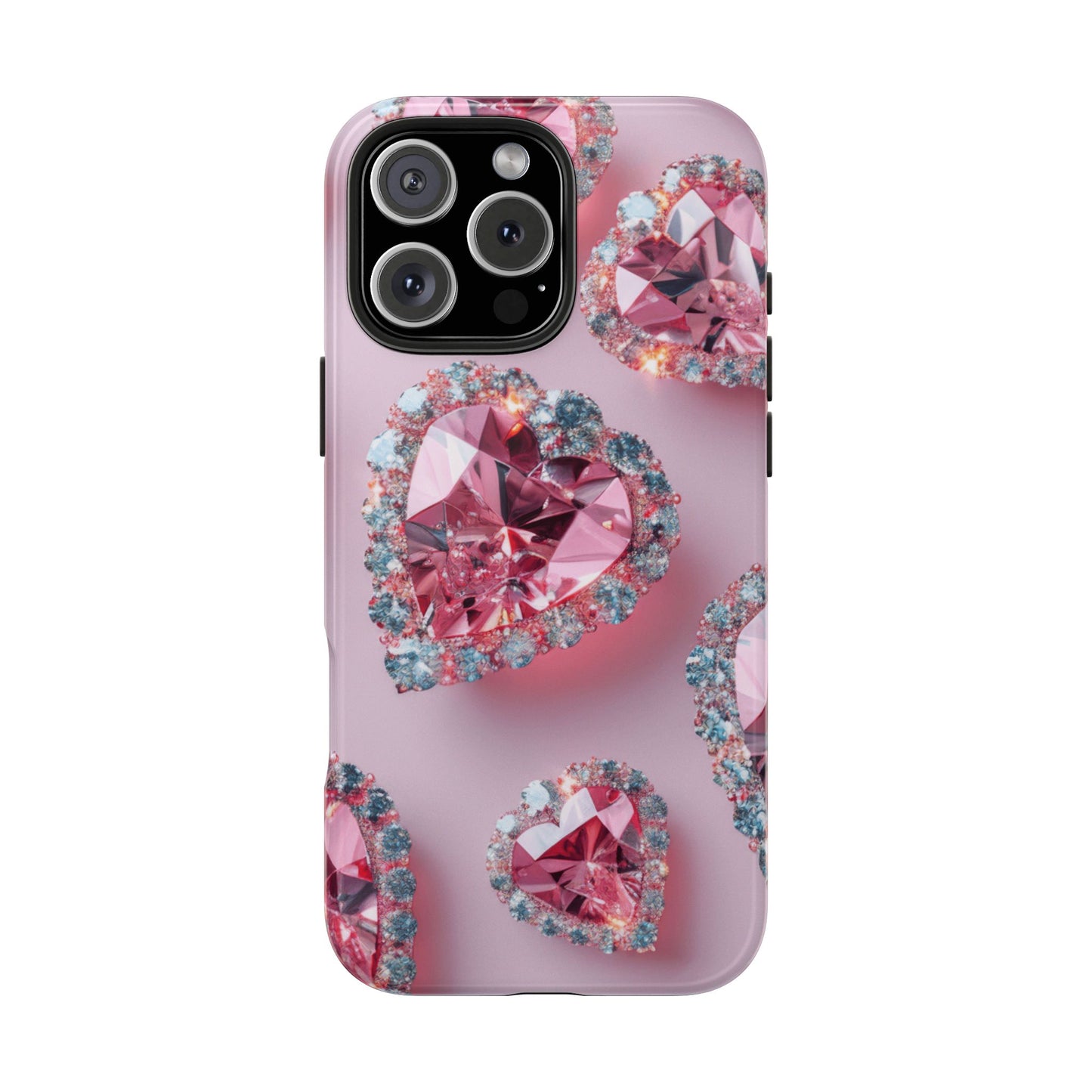 Coque de téléphone - Motif diamant rose