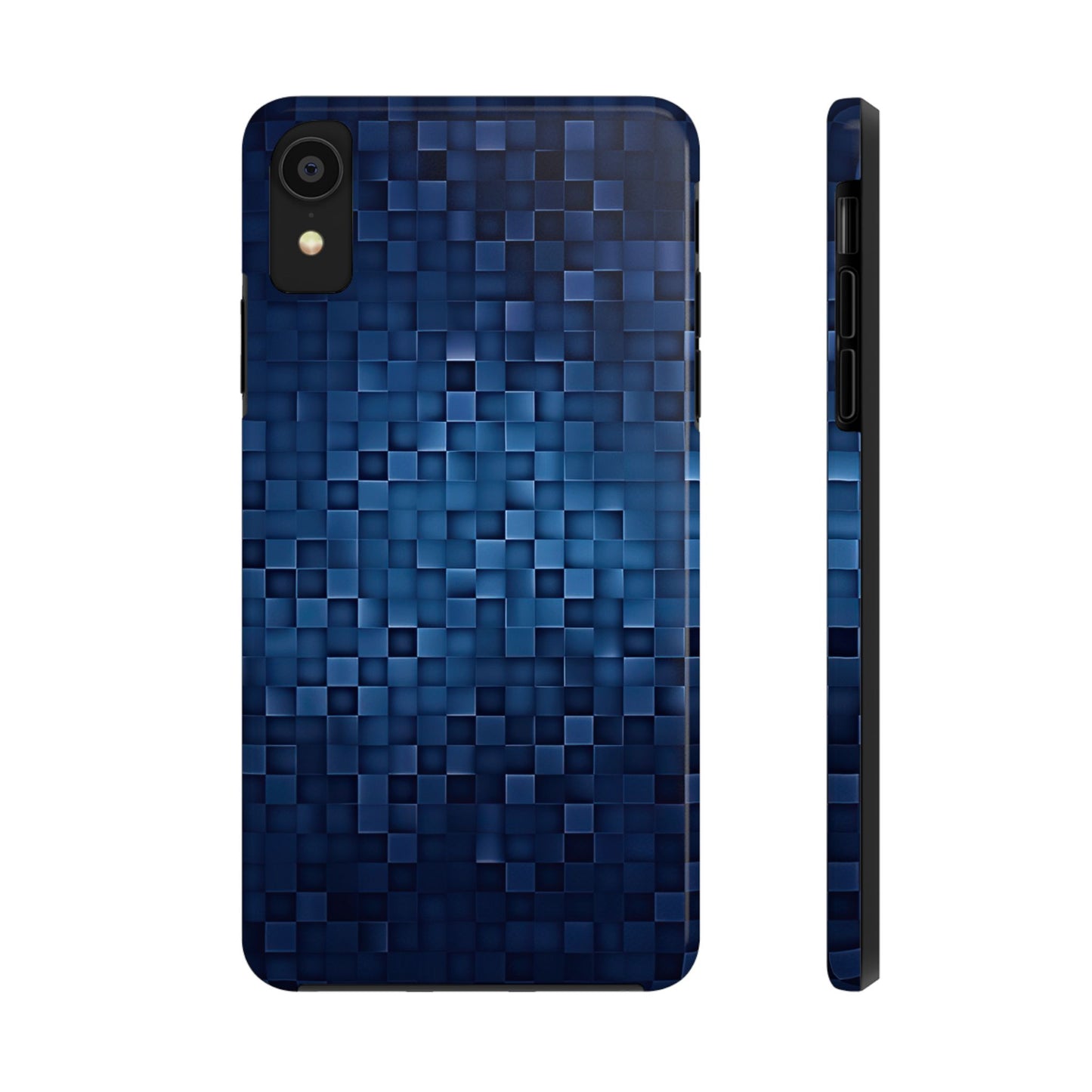 Coque de téléphone- Pixels bleus