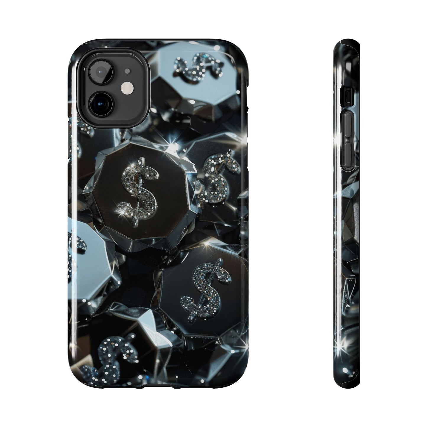 Durable Phone Case - Silver Pattern