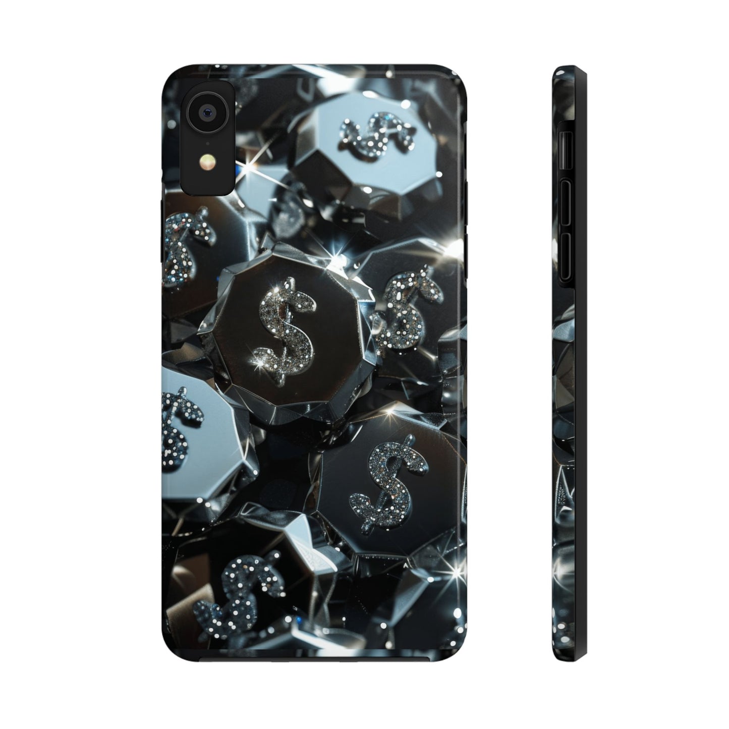 Durable Phone Case - Silver Pattern