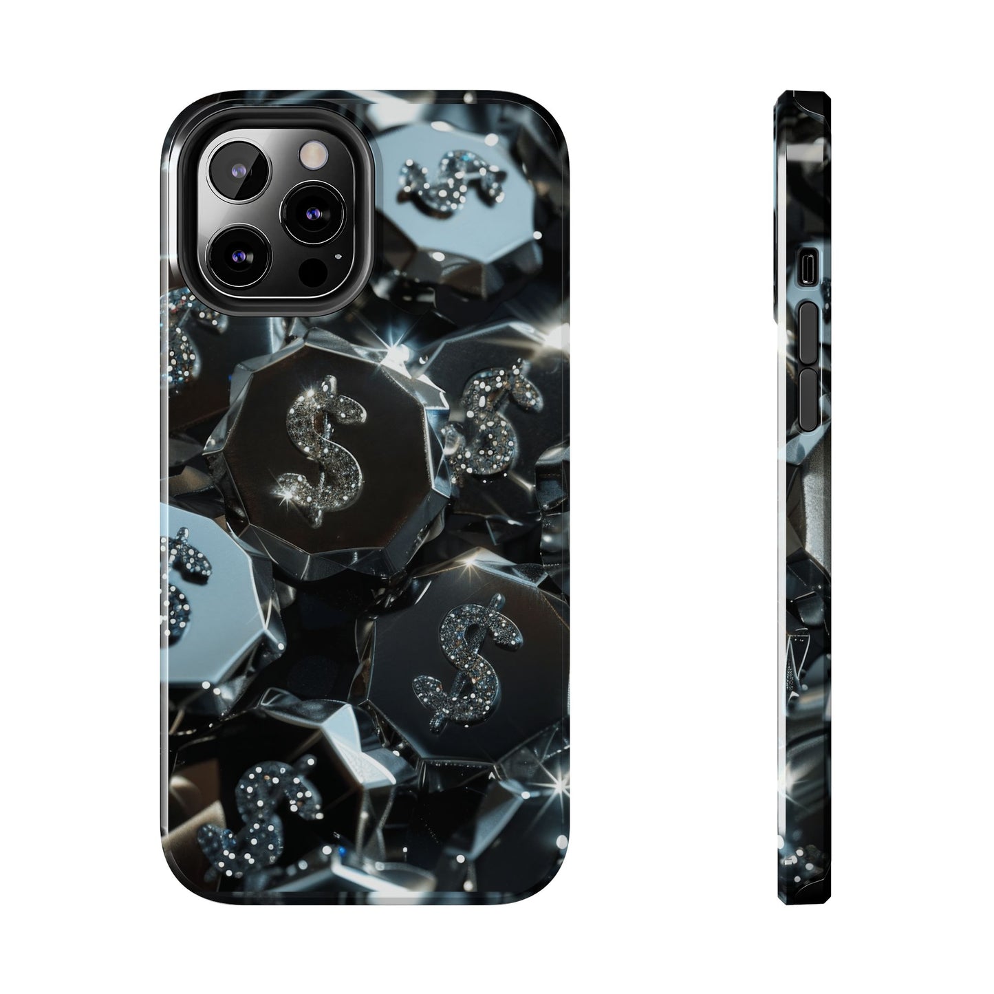 Durable Phone Case - Silver Pattern