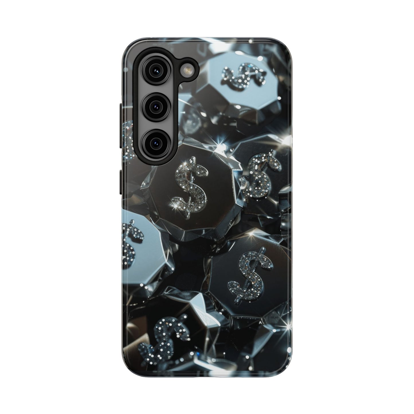 Durable Phone Case - Silver Pattern