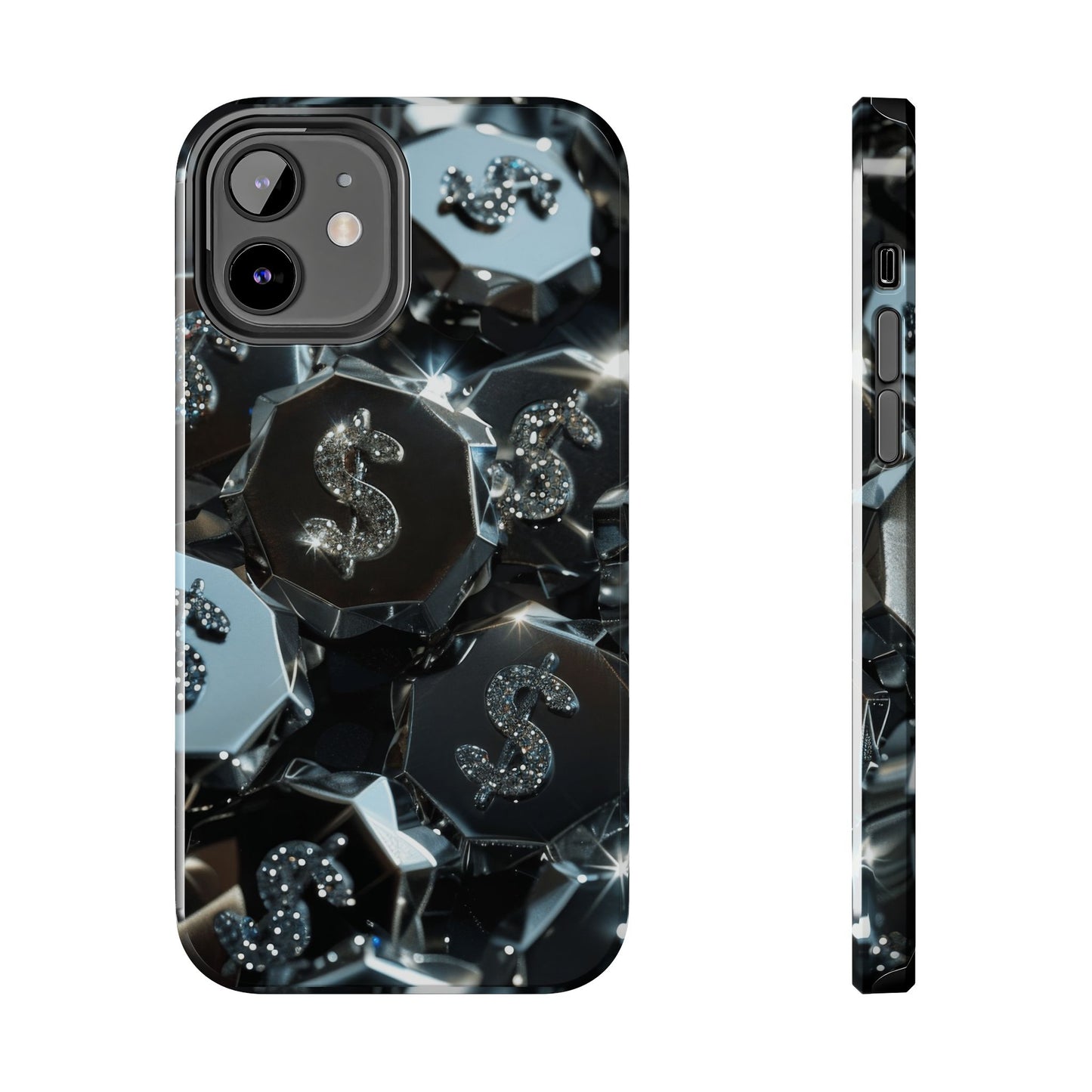 Durable Phone Case - Silver Pattern