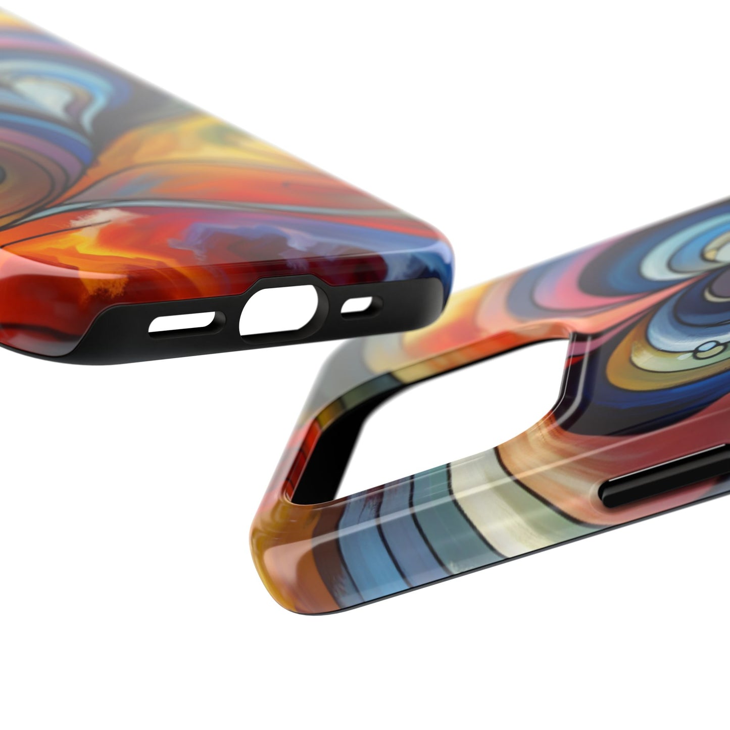 Coque de téléphone - Motif cœur coloré