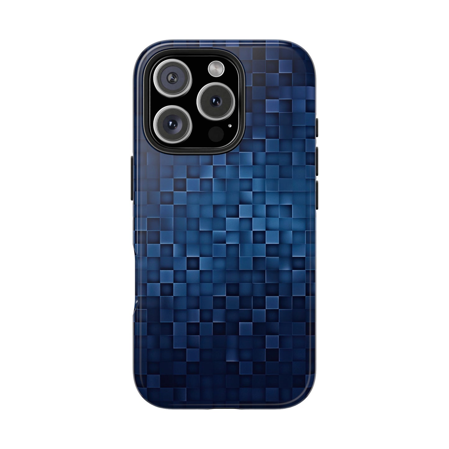 Coque de téléphone- Pixels bleus