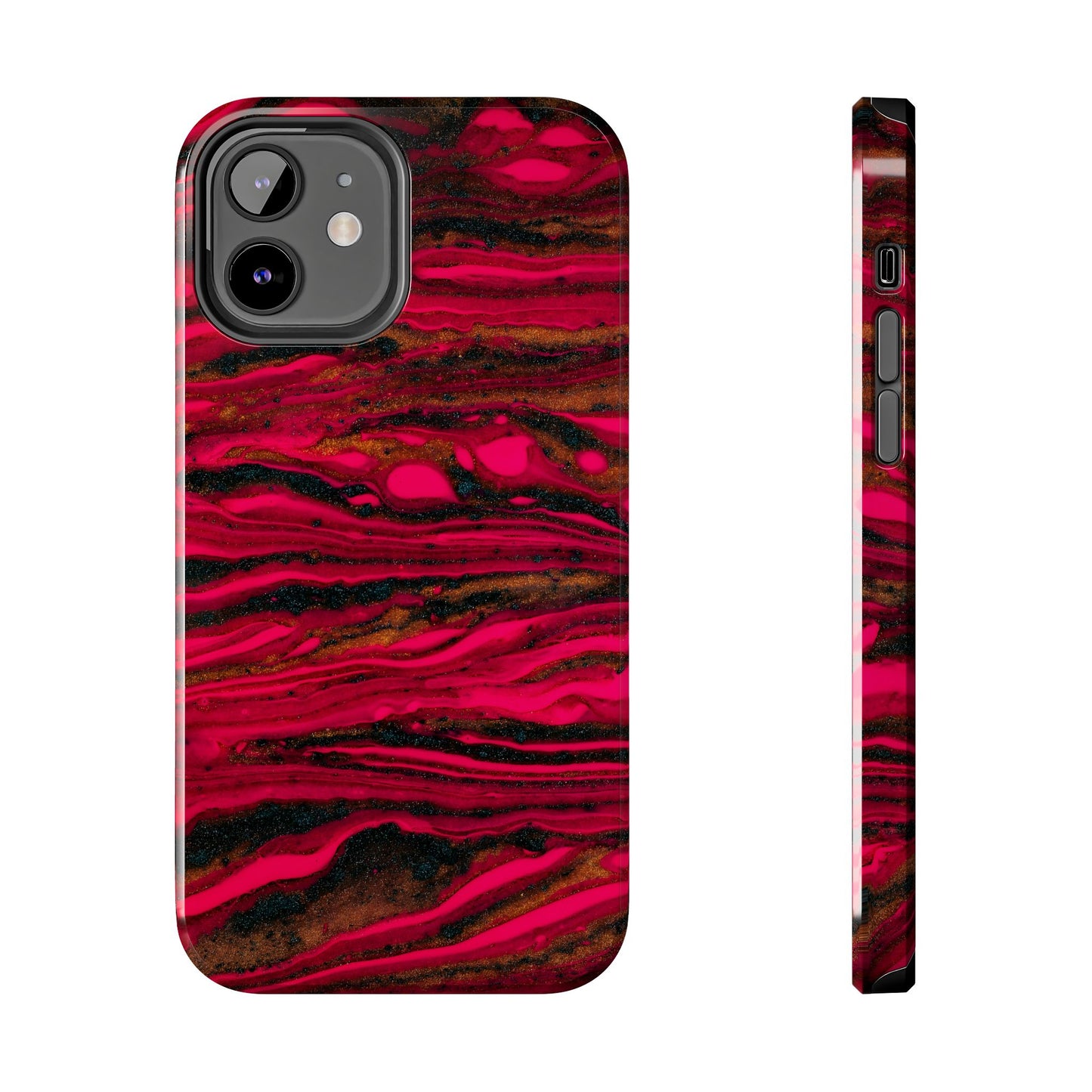 Phone cases, colorful red and gold