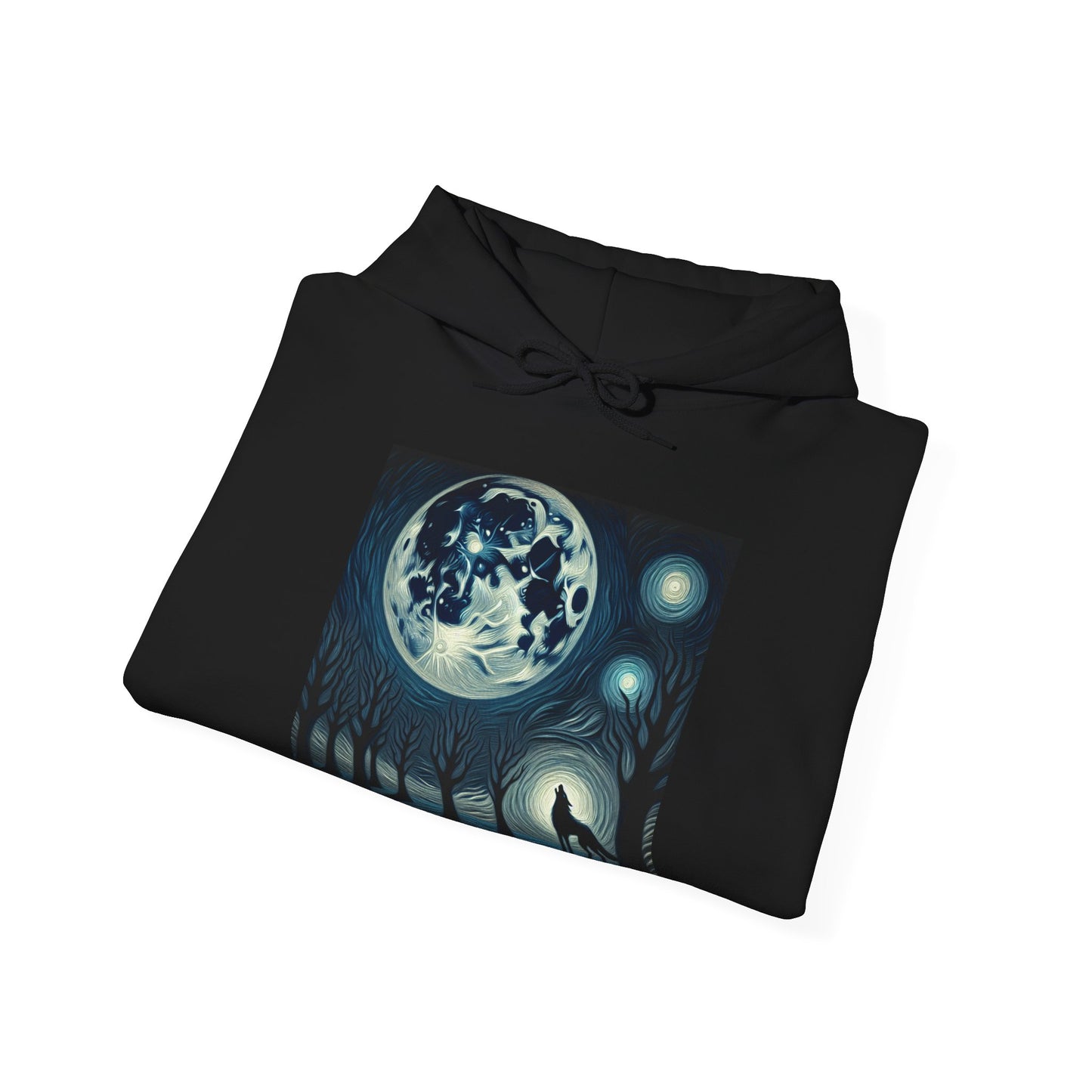 Wolf Howling at the Moon Hoodie