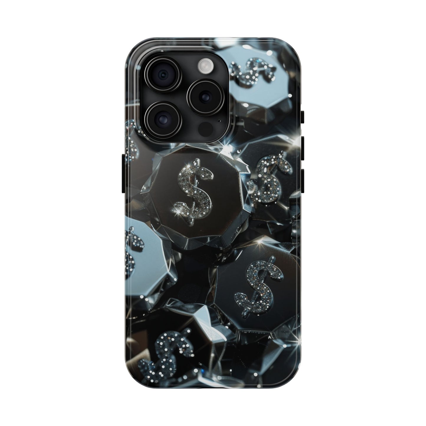 Durable Phone Case - Silver Pattern